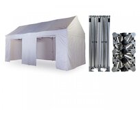 Nůžkový párty stan 4x8 m TENTino GABLED PVC Barva opláštění: 1A - BÍLÁ
