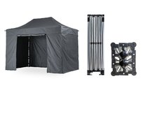 Nůžkový párty stan 3x4,5 m TENTino SMALL HEXAGON Barva opláštění: 17A - ANTRACIT