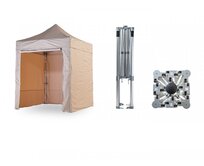 Nůžkový párty stan 2x2 m TENTino BIG HEXAGON Barva opláštění: 3A - BÉŽOVÁ