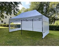 Nůžkový párty stan 3x6 m /6 noh STEEL HEXAGON Barva opláštění: 7A - ČERVENÁ