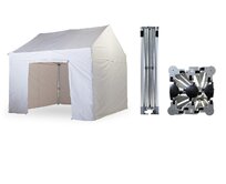 Nůžkový párty stan 3x4,5 m TENTino GABLED EXTREME Barva opláštění: 10A - HNĚDÁ