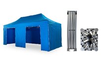 Nůžkový párty stan 4x6 m /4 nohy TENTino BIG HEXAGON Barva opláštění: 12A - SVĚTLE MODRÁ