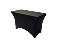TENTino Elastický potah STANDARD na skládací stůl 122x60 cm VÍCE BAREV Barva ubrusu: ČERNÁ / BLACK