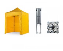 Nůžkový párty stan 2x2 m TENTino BIG HEXAGON Barva opláštění: 4A - ŽLUTÁ