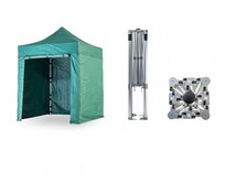 Nůžkový párty stan 2x2 m TENTino BIG HEXAGON Barva opláštění: 9A - ZELENÁ