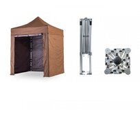 Nůžkový párty stan 2x2 m TENTino BIG HEXAGON Barva opláštění: 10A - HNĚDÁ