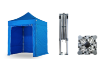 Nůžkový párty stan 2x2 m BIG HEXAGON EXTREME Barva opláštění: 12A - SVĚTLE MODRÁ