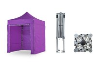 Nůžkový párty stan 2x2 m TENTino BIG HEXAGON Barva opláštění: 15A - FIALOVÁ