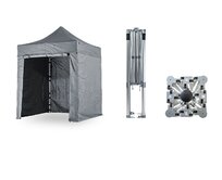 Nůžkový párty stan 2x2 m BIG HEXAGON EXTREME Barva opláštění: 17A - ANTRACIT