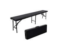 TENTino Plastová skládací lavice BLACK 180 cm