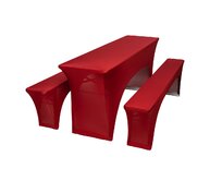 TENTino Elastický potah STANDARD na pivní set 220x50 - 220x70 cm Barva ubrusu: VÍNOVÁ / CLARET