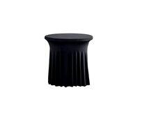 TENTino Elastický ubrus SKIRTING na kavárenský nízký stůl 80 cm VÍCE BAREV Barva ubrusu: ČERNÁ / BLACK spandex 190 g/m2