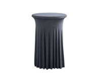 TENTino Elastický ubrus SKIRTING na koktejlový bistro stůl 60 cm VÍCE BAREV Barva ubrusu: TMAVĚ ŠEDÁ / ANTRACIT spandex 190 g/m2
