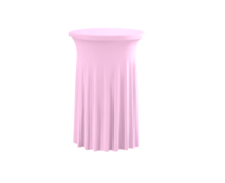 TENTino Elastický ubrus SKIRTING na koktejlový bistro stůl 80 cm VÍCE BAREV Barva ubrusu: SVĚTLE RŮŽOVÁ / PINK spandex 190 g/m2