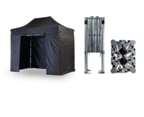 Nůžkový párty stan 2x3 m TENTino BIG HEXAGON Barva opláštění: 11A - ČERNÁ