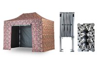 Nůžkový párty stan 2x4 m TENTino BIG HEXAGON Barva opláštění: 16A - MASKÁČOVÁ