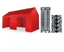 Nůžkový párty stan 3x6 m/6 noh TENTino GABLED EXTREME Barva opláštění: 11A - ČERNÁ