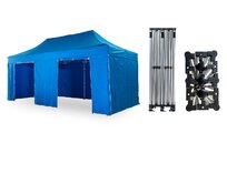 Nůžkový párty stan 3x6 m TENTino SMALL HEXAGON Barva opláštění: 12A - SVĚTLE MODRÁ
