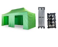 Nůžkový párty stan 3x6 m TENTino SMALL HEXAGON Barva opláštění: 13A - SVĚTLE ZELENÁ