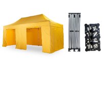 Nůžkový párty stan 3x6 m TENTino SMALL HEXAGON Barva opláštění: 4A - ŽLUTÁ