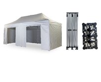 Nůžkový párty stan 3x6 m TENTino SMALL HEXAGON Barva opláštění: 5A - ŠEDÁ