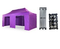 Nůžkový párty stan 3x6 m TENTino SMALL HEXAGON Barva opláštění: 15A - FIALOVÁ
