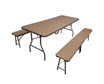 TENTino Plastový pivní set skládací RATTAN - 180 cm