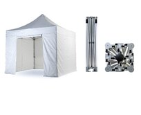 Nůžkový párty stan 3x3 m TENTino BIG HEXAGON Barva opláštění: 1A - BÍLÁ