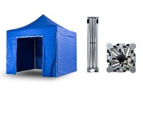 Nůžkový párty stan 4x4 m TENTino BIG HEXAGON EXTREME Barva opláštění: 8A - MODRÁ