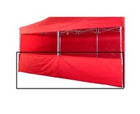 TENTino Polobočnice - Půlstěna 6 metrů Úchopy na: BIG HEXAGON/BH EXTREME/PVC/GABLED, Barva opláštění: 11A - ČERNÁ