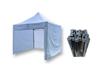 Nůžkový párty stan 3x3 m STEEL HEXAGON Barva opláštění: 1A - BÍLÁ