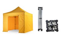 Nůžkový párty stan 3x3 m TENTino SMALL HEXAGON Barva opláštění: 4A - ŽLUTÁ