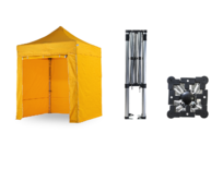 Nůžkový párty stan 2x2 m TENTino SMALL HEXAGON Barva opláštění: 4A - ŽLUTÁ