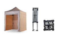 Nůžkový párty stan 2x2 m TENTino SMALL HEXAGON Barva opláštění: 3A - BÉŽOVÁ