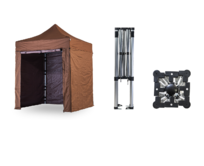 Nůžkový párty stan 2x2 m TENTino SMALL HEXAGON Barva opláštění: 10A - HNĚDÁ