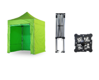 Nůžkový párty stan 2x2 m TENTino SMALL HEXAGON Barva opláštění: 13A - SVĚTLE ZELENÁ