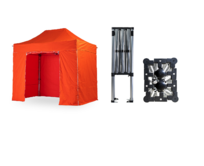 Nůžkový párty stan 2x3 m TENTino SMALL HEXAGON Barva opláštění: 6A - ORANŽOVÁ