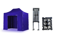 Nůžkový párty stan 2x3 m TENTino SMALL HEXAGON Barva opláštění: 8A - MODRÁ