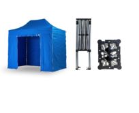 Nůžkový párty stan 2x3 m TENTino SMALL HEXAGON Barva opláštění: 12A - SVĚTLE MODRÁ