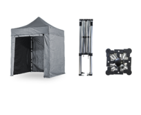 Nůžkový párty stan 2x2 m TENTino SMALL HEXAGON Barva opláštění: 17A - ANTRACIT