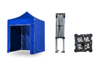 Nůžkový párty stan 2x2 m TENTino SMALL HEXAGON Barva opláštění: 8A - MODRÁ