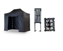 Nůžkový párty stan 2x3 m TENTino SMALL HEXAGON Barva opláštění: 11A - ČERNÁ