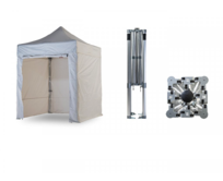 Nůžkový párty stan 2x2 m TENTino BIG HEXAGON Barva opláštění: 1A - BÍLÁ