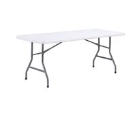 TENTino Skládací stůl 183x76 cm CELÝ, bílý, STL180C