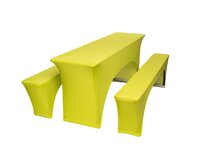 TENTino Elastický potah STANDARD na pivní set 200x50 - 200x70 cm Barva ubrusu: SVĚTLE ZELENÁ / APPLE GREEN
