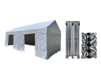 Nůžkový párty stan 4x6 m/6 noh TENTino GABLED EXTREME Barva opláštění: 5A - ŠEDÁ