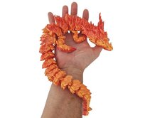 3D flexi ohnivý drak velký 48 cm