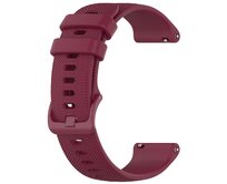 UNI Tmavě červený sportovní silikonový řemínek 20mm červená
