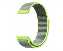 UNI Světle zelený nylonový řemínek 22mm zelená