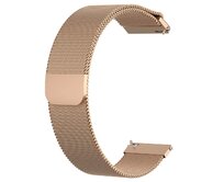 UNI Růžové zlato Milánský řemínek 22mm zlatá
